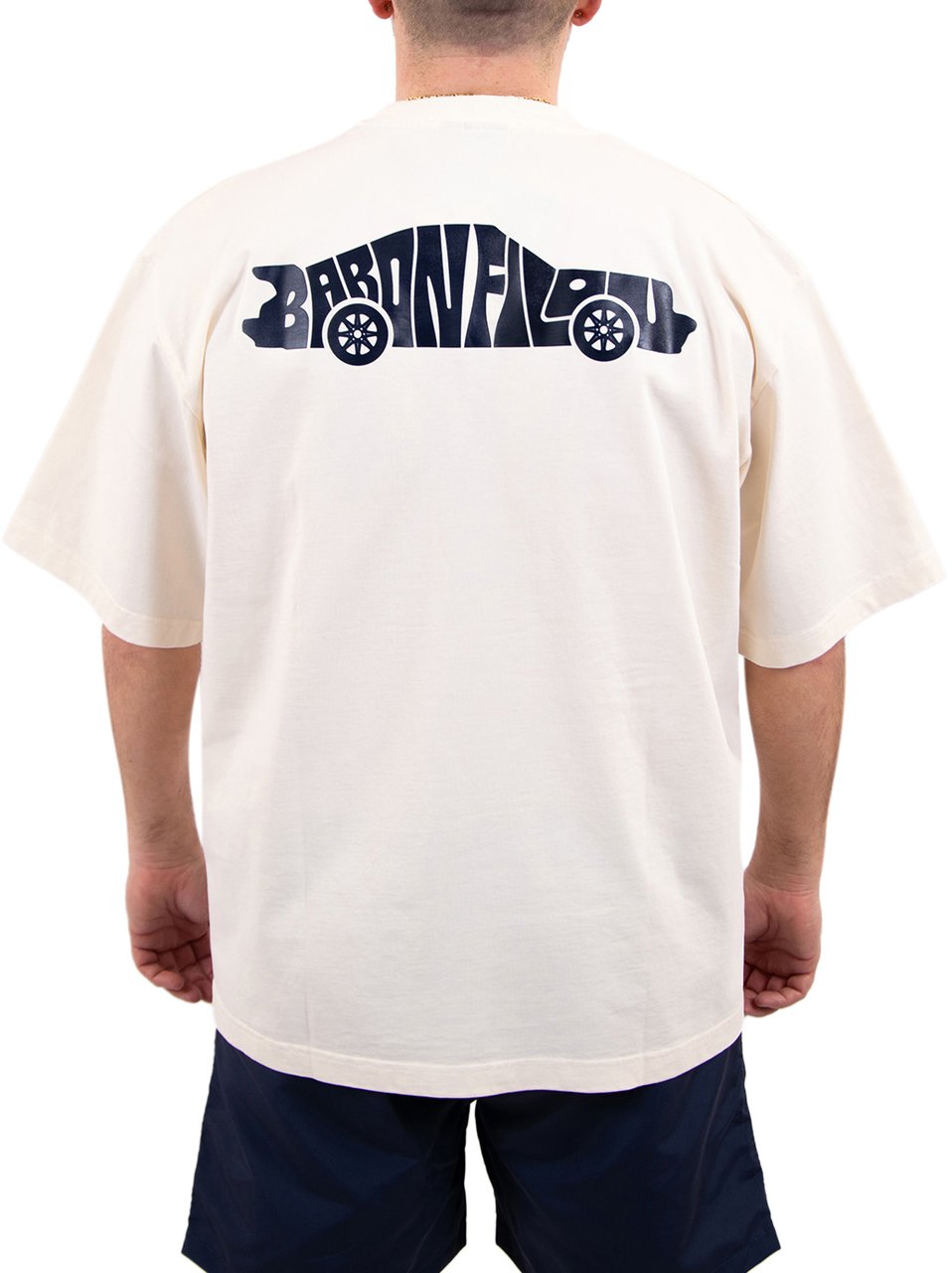 Baron Filou Oversized Backprint T-Shirt Valet Mode Beige