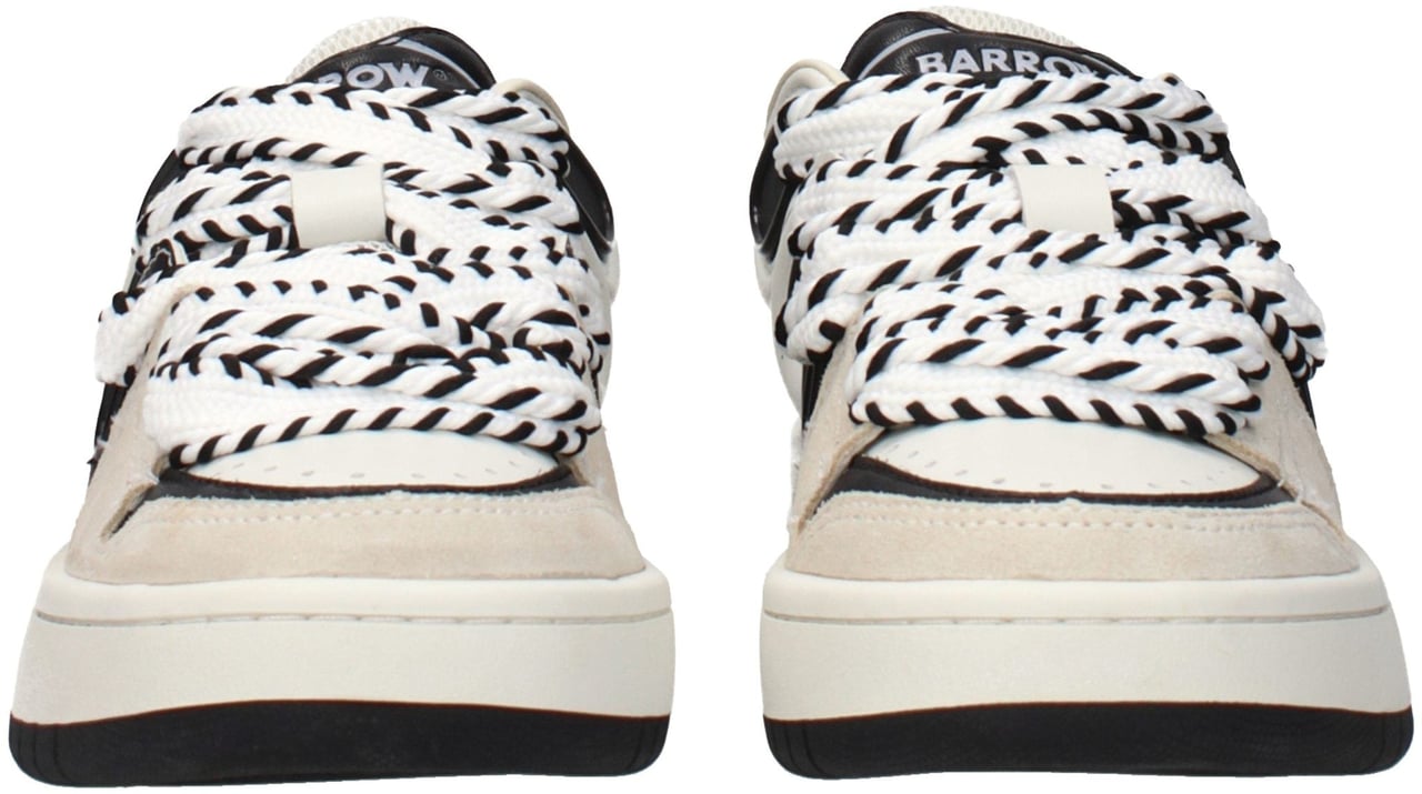 Barrow Beige Leather Sneakers Beige