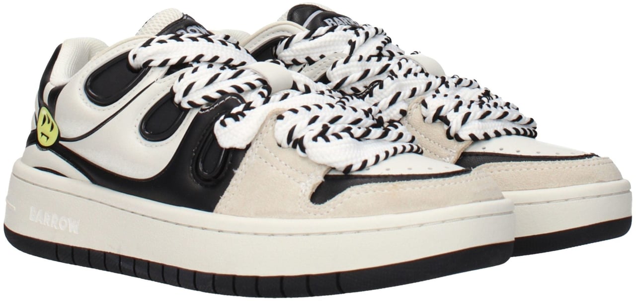 Barrow Beige Leather Sneakers Beige