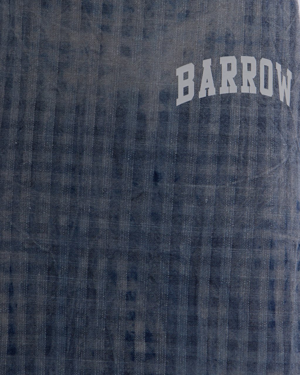 Barrow Regular Fit Bermuda Shorts in Light Blue Check Blauw