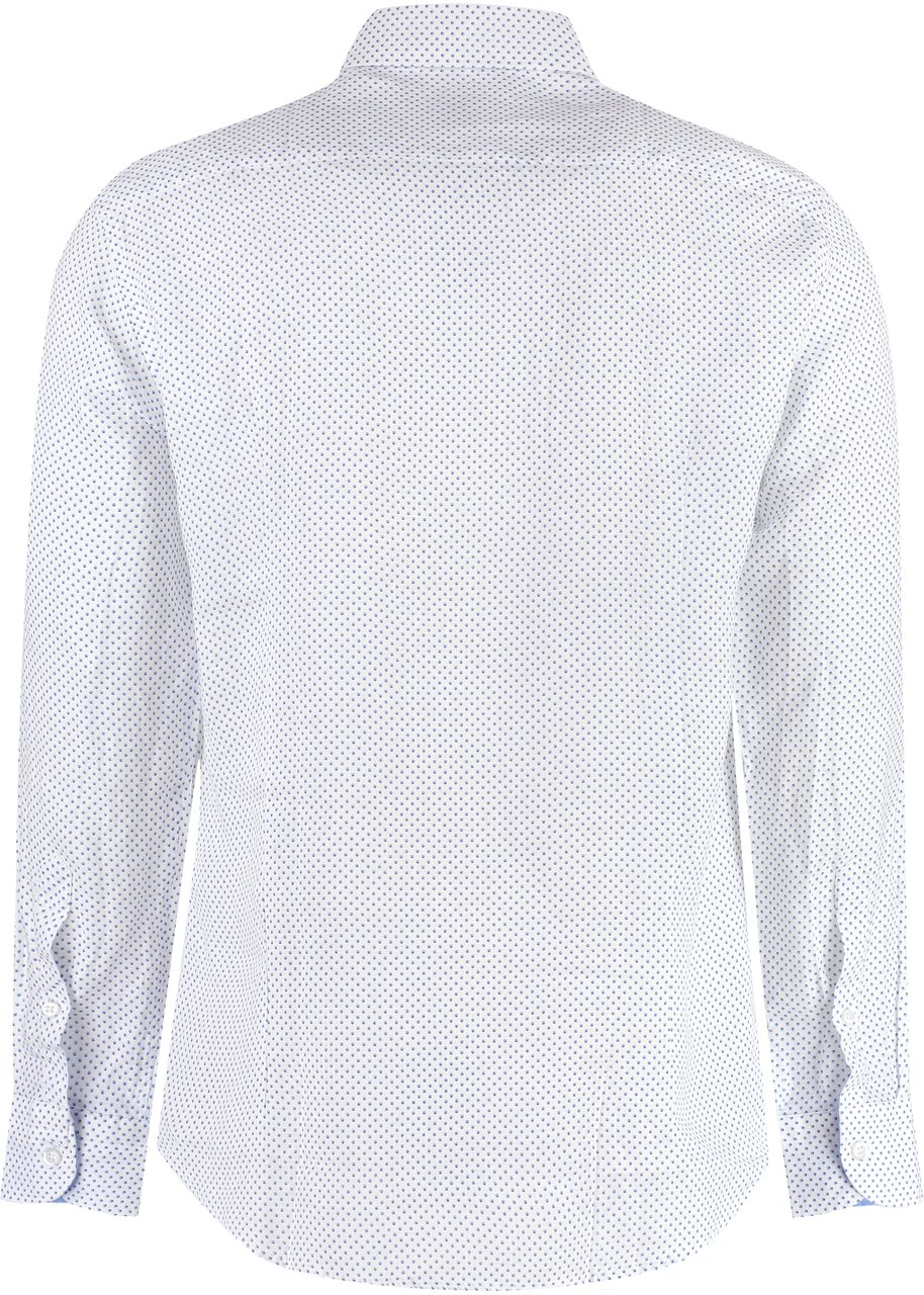 Bastoncino Printed cotton shirt Wit