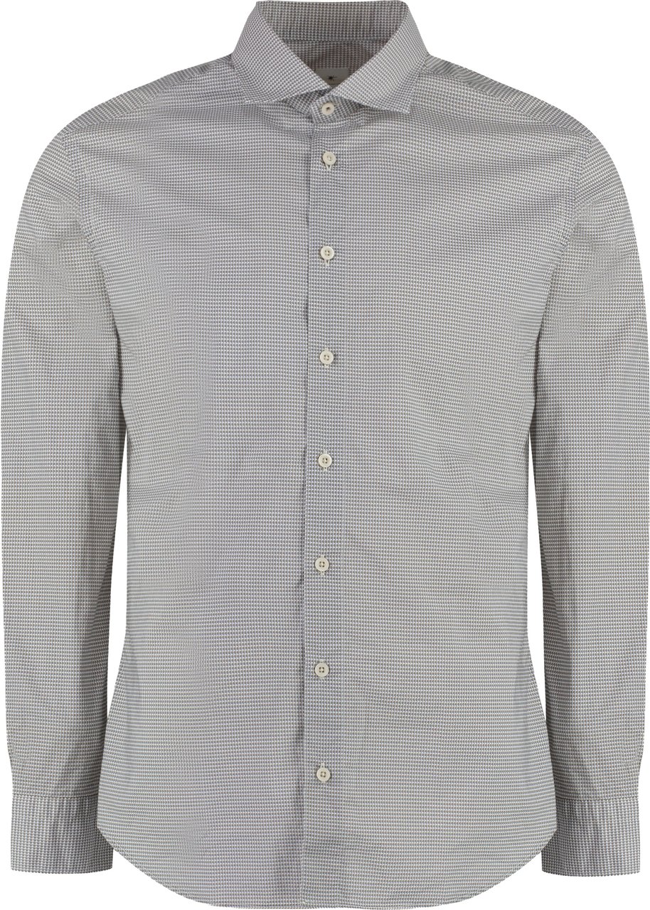 Bastoncino Printed cotton shirt Wit