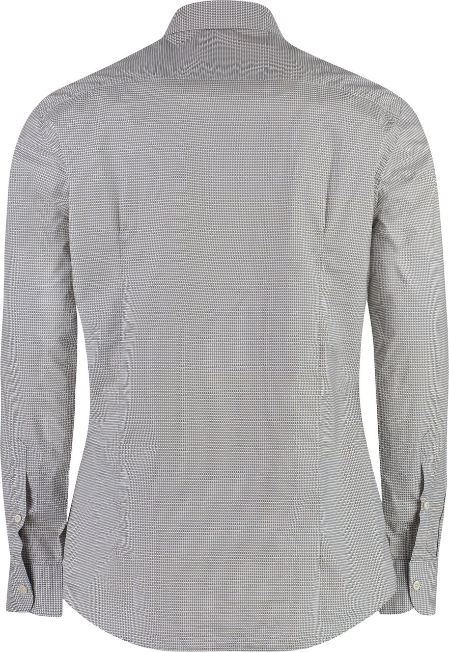 Bastoncino Printed cotton shirt Wit