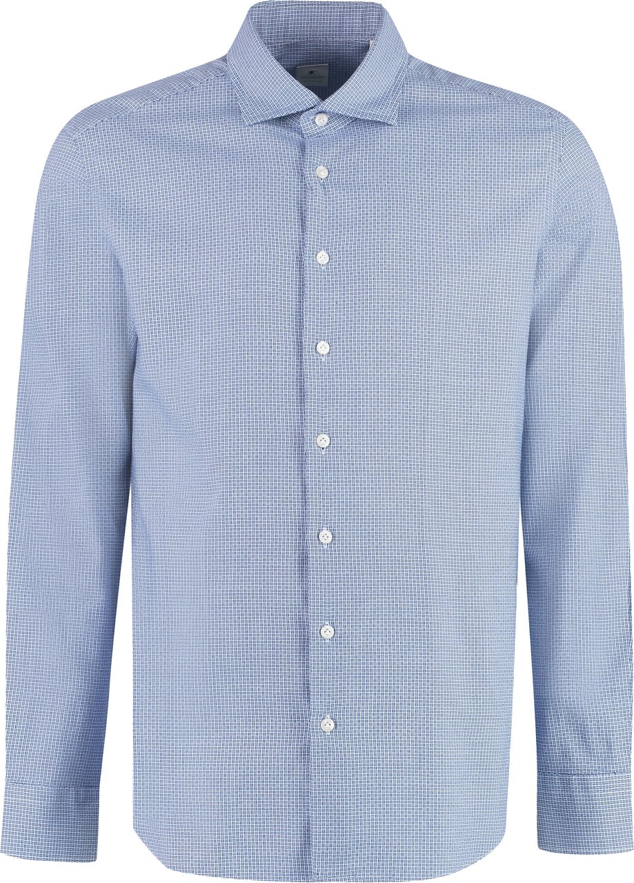 Bastoncino Printed cotton shirt Blauw