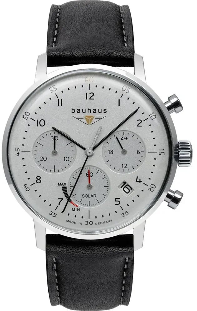 Bauhaus 2086-1 Dessau solar chronograaf horloge Wit