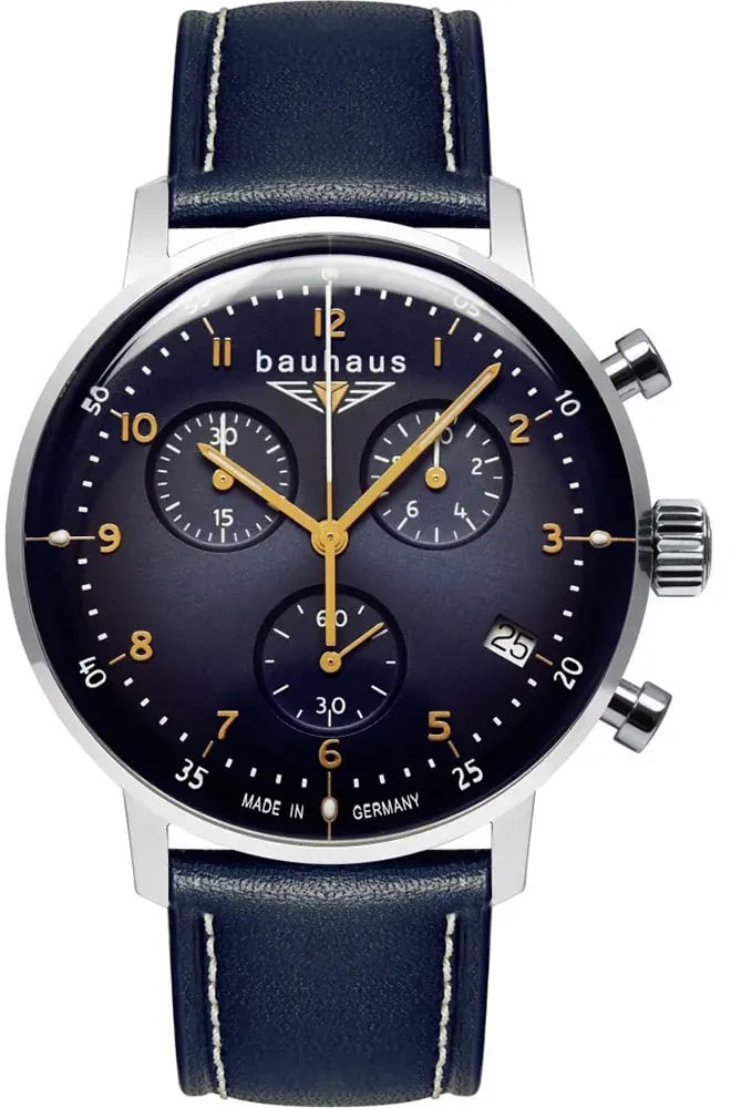 Bauhaus 2096-3 Dessau chronograaf horloge Blauw