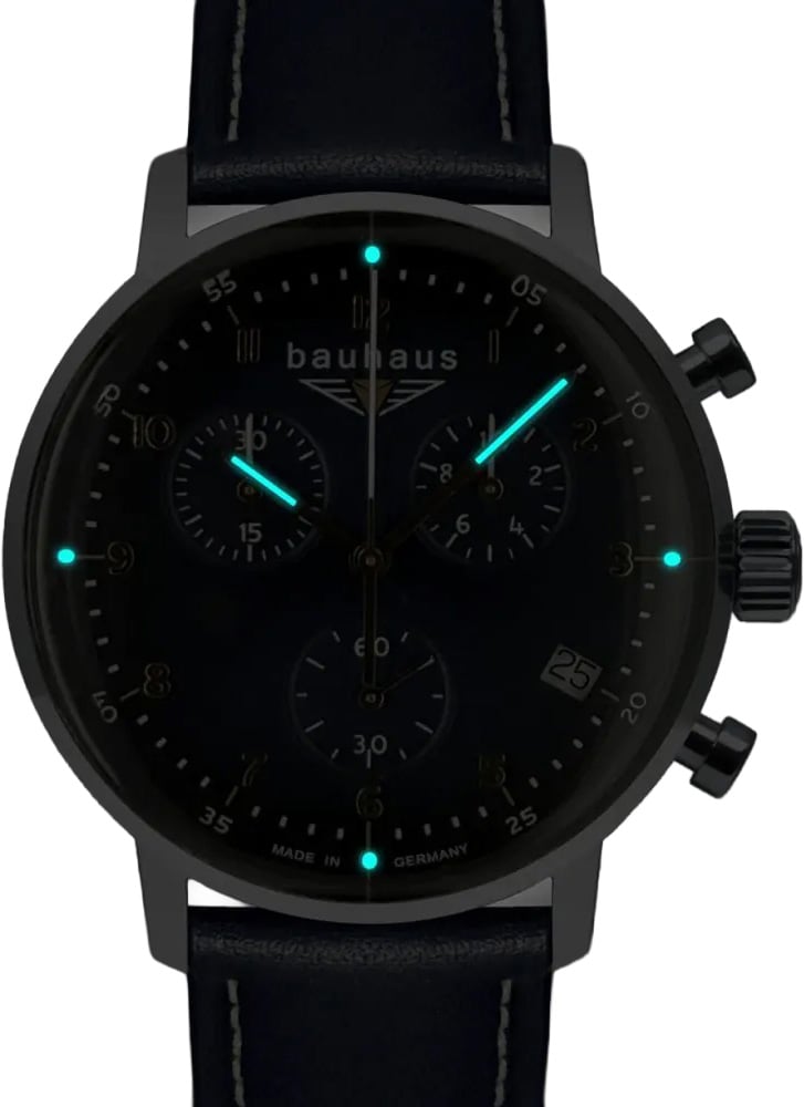 Bauhaus 2096-3 Dessau chronograaf horloge Blauw
