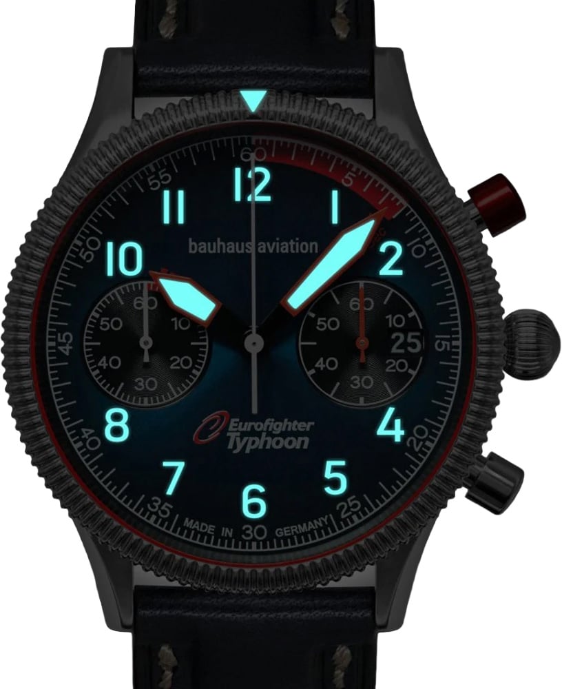 Bauhaus 2576-3 Aviation Eurofighter Typhoon horloge Blauw