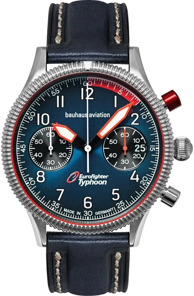 Bauhaus 2576-3 Aviation Eurofighter Typhoon horloge Blauw