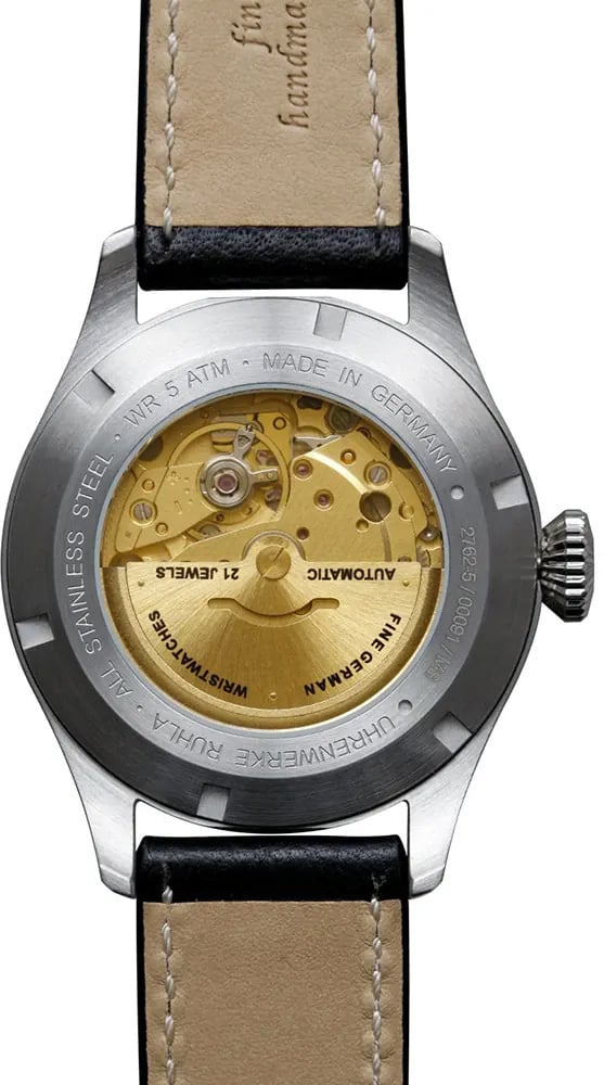 Bauhaus 2762-5 Aviation Flight Control automatisch horloge Zwart