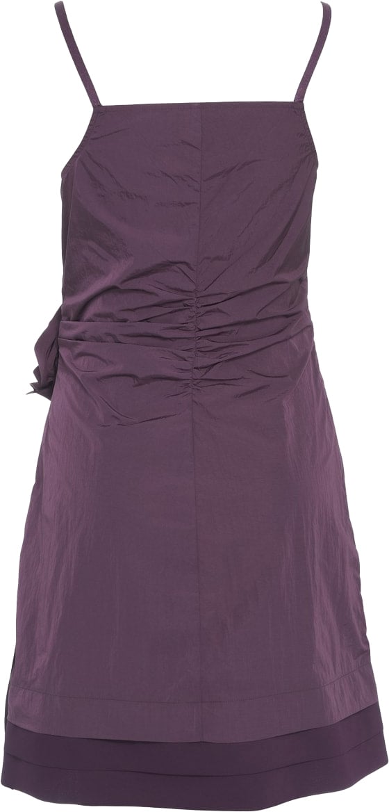 Baum Und Pferdgarten Mini dress with flower detail 'Andria' Paars