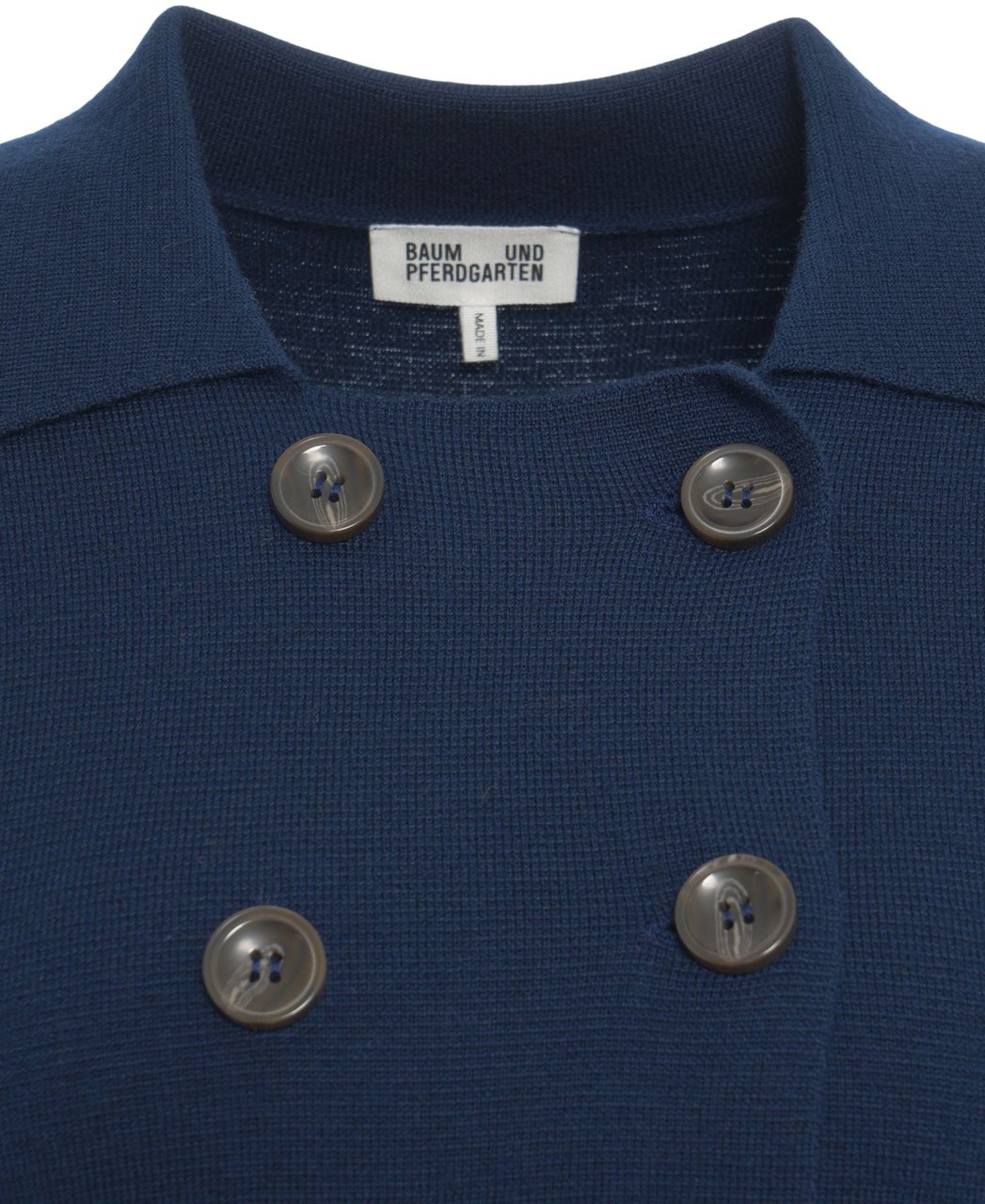 Baum Und Pferdgarten Double-breasted knit jacket 'Carolin' Blauw