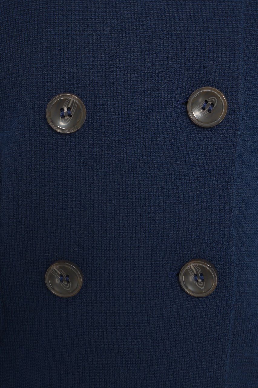 Baum Und Pferdgarten Double-breasted knit jacket 'Carolin' Blauw
