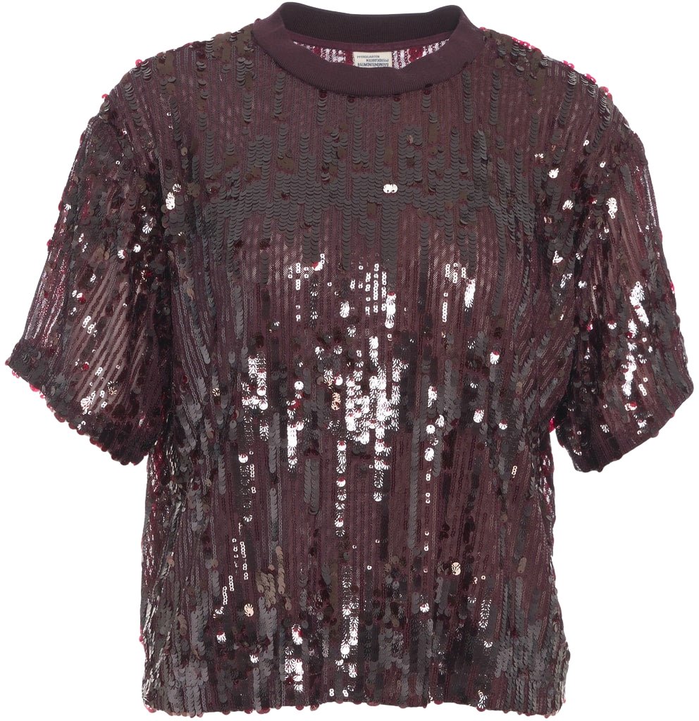 Baum Und Pferdgarten Sequined t-shirt 'Juli' Paars