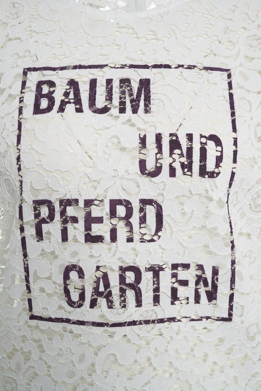 Baum Und Pferdgarten Lace t-shirt 'Mandie' Wit