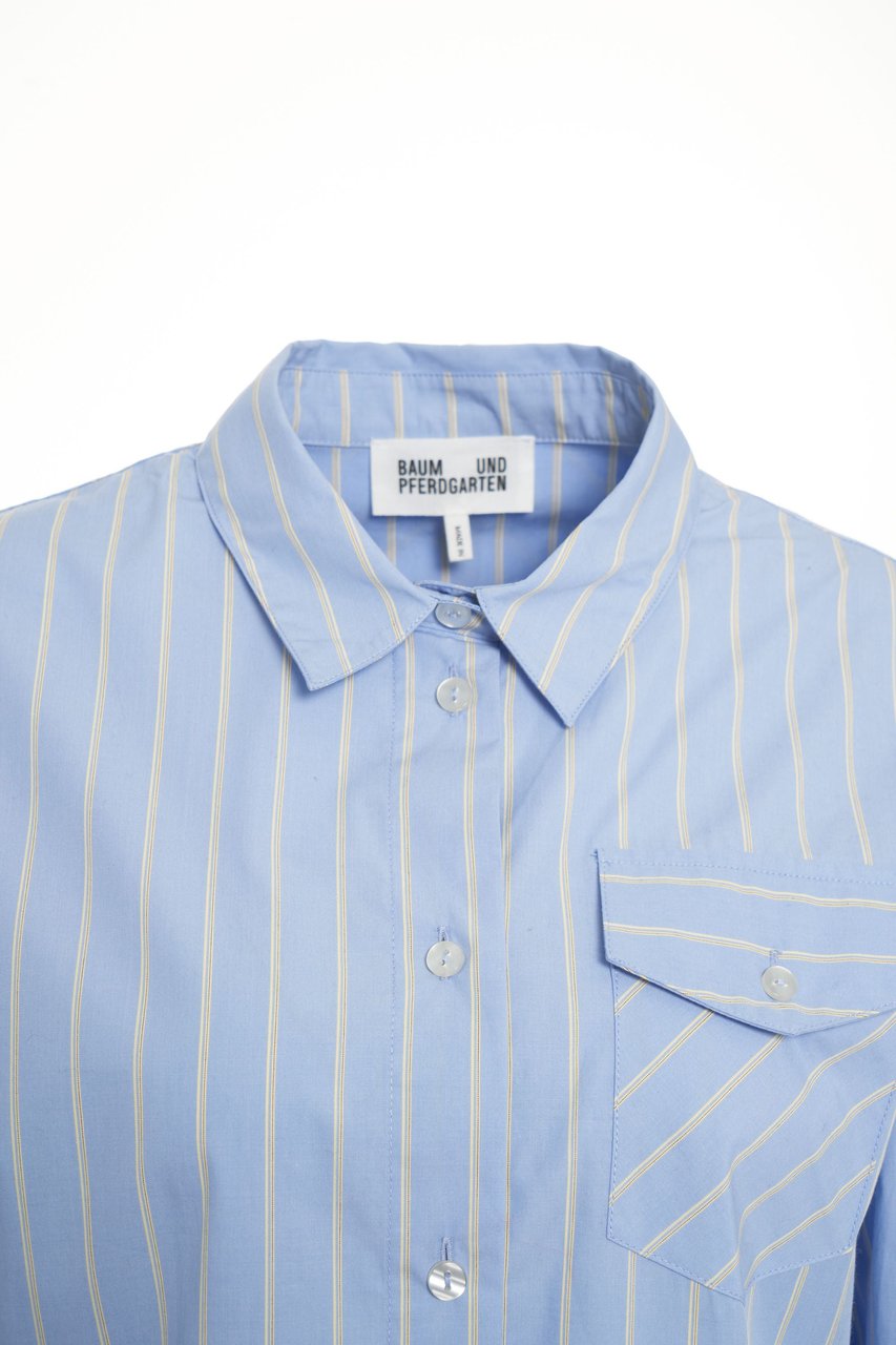 Baum Und Pferdgarten Striped blouse 'Menja' Blauw