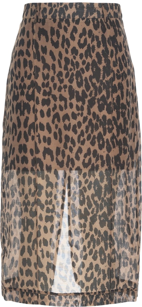 Baum Und Pferdgarten Skirt with animal print 'Shevin' Bruin