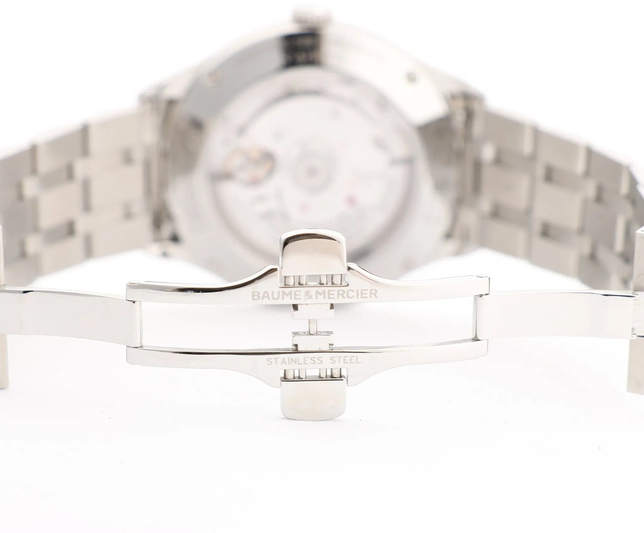 Baume & Mercier Clifton Vomatic M0A10505 6197815 SS AT Watch with White Dial Divers