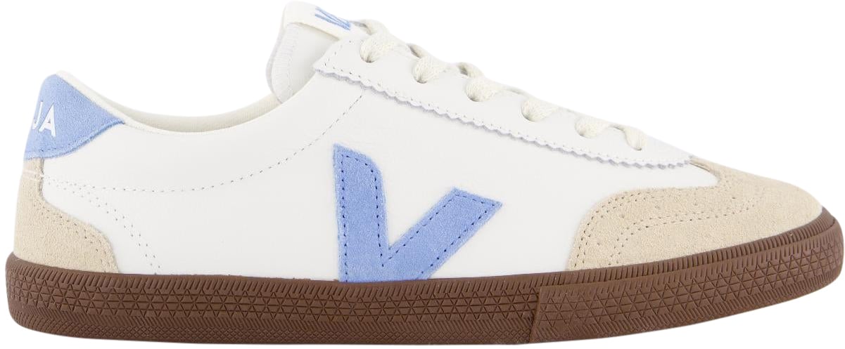 Veja Dames Volley Sneaker Wit/Blauw Wit