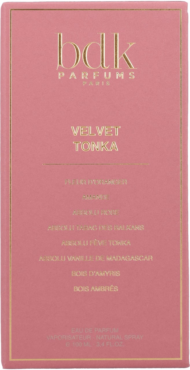 BDK Edp 100Ml Velvet Tonka Goud