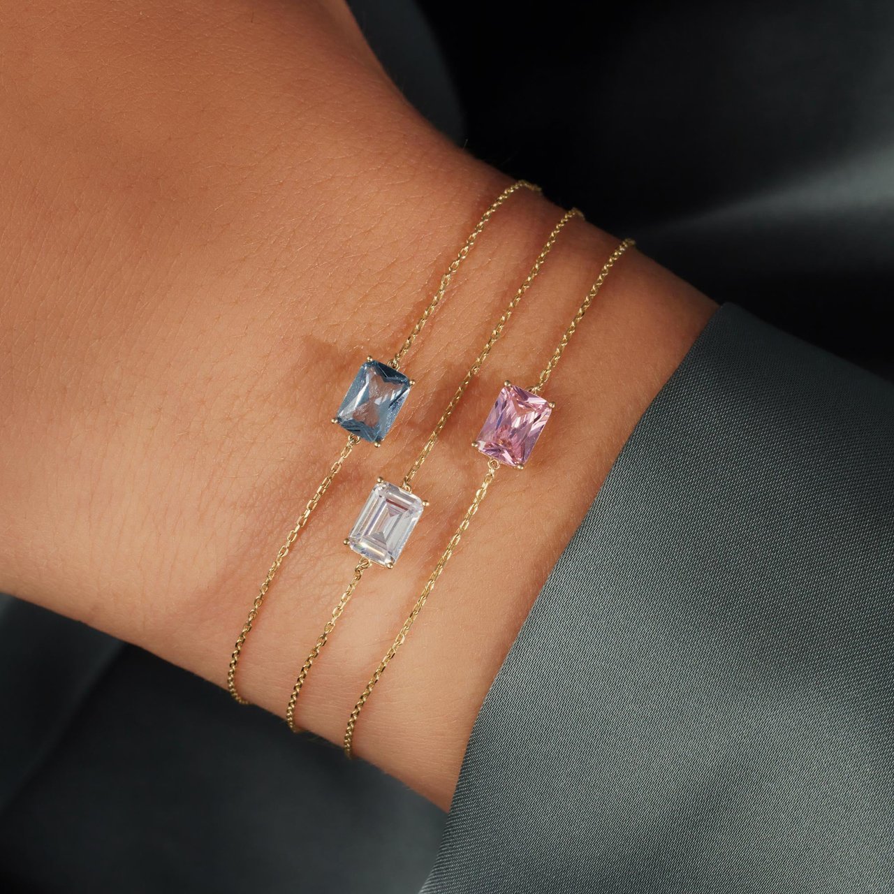 Beloro Jewels La Milano Colori - Armband - GoudWit Goud