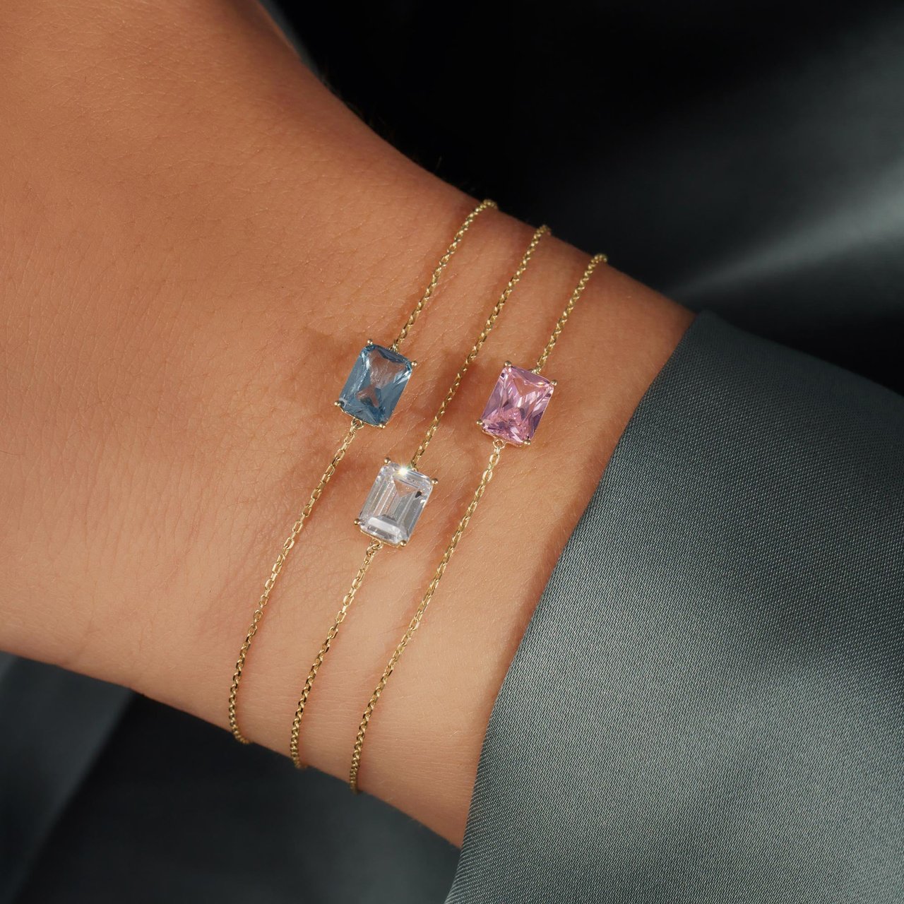 Beloro Jewels La Milano Colori - Armband - GoudWit Goud
