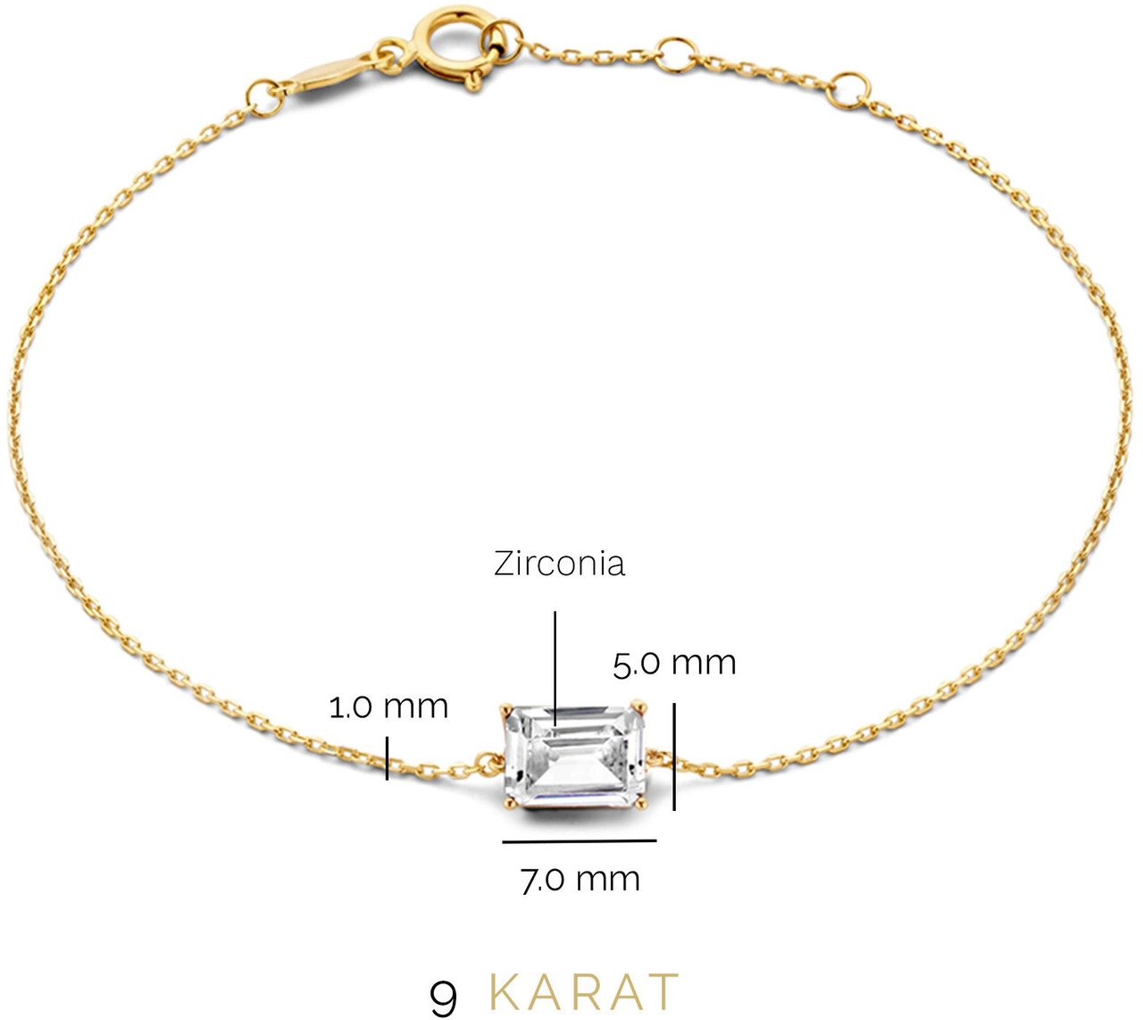 Beloro Jewels La Milano Colori - Armband - GoudWit Goud