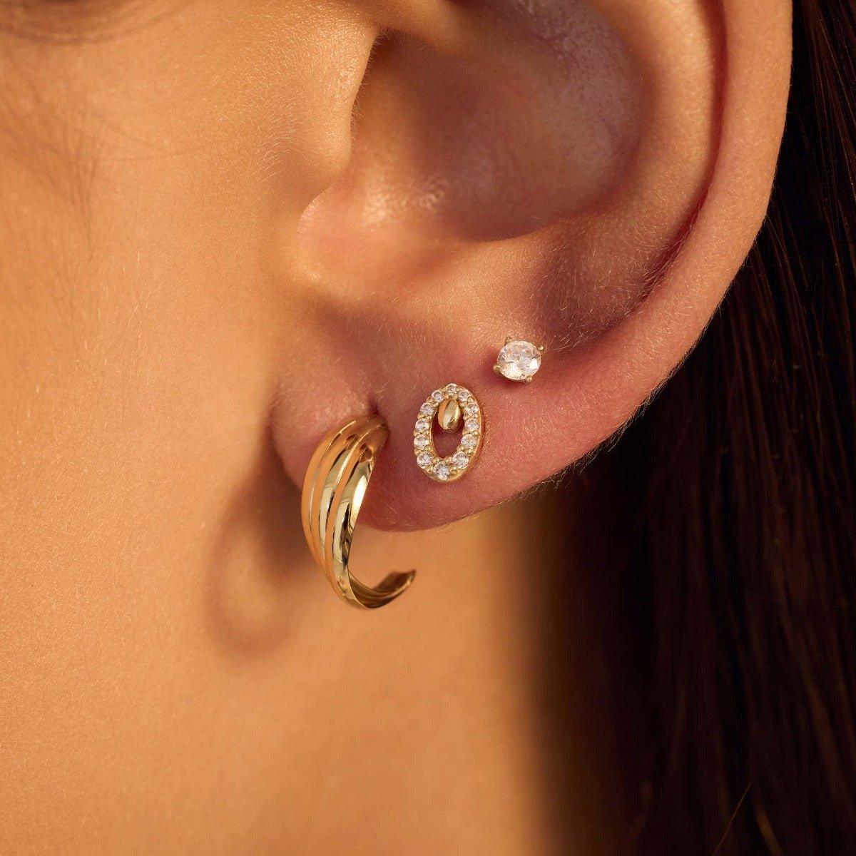 Beloro Jewels Monte Napoleone - Oorbellen - Goud Goud