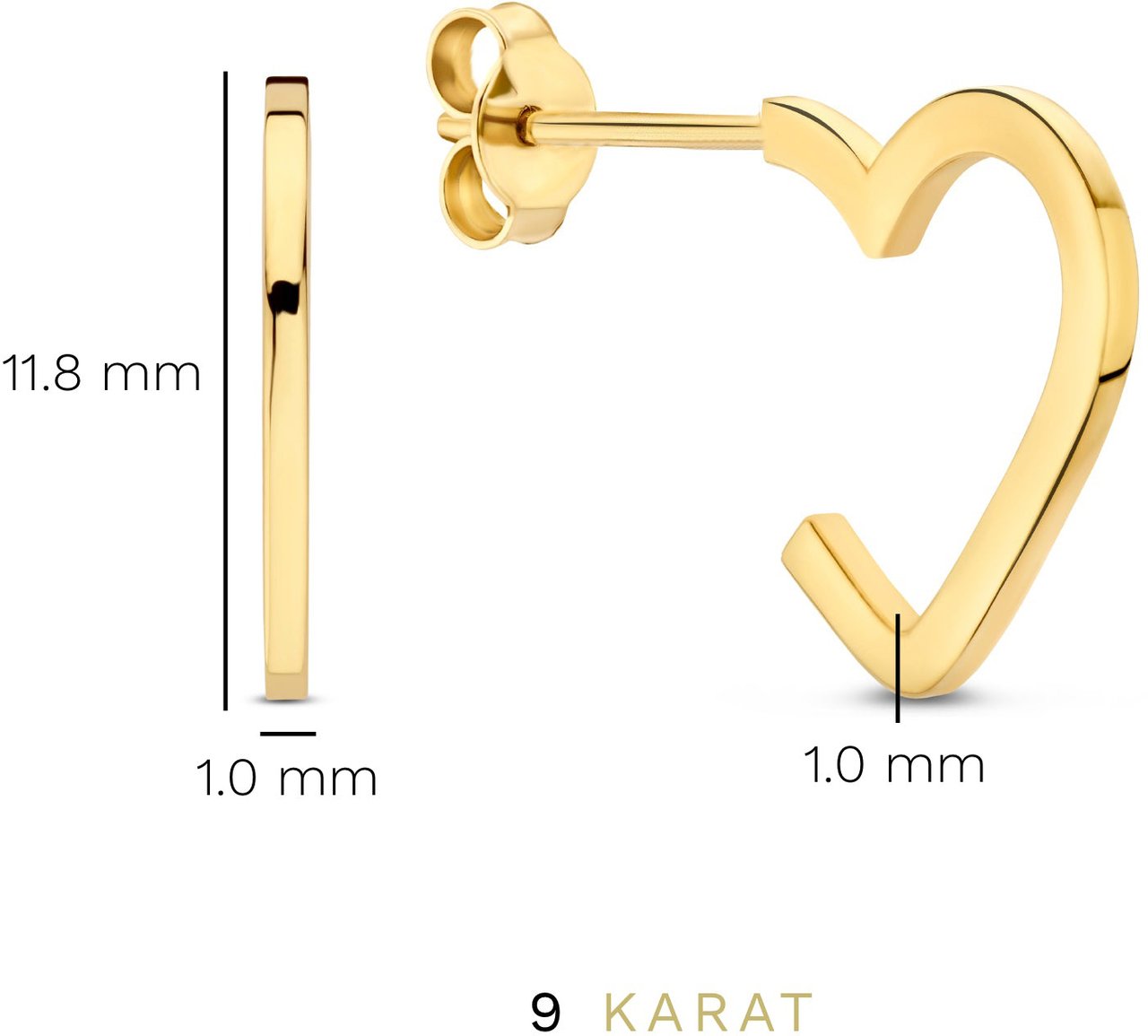 Beloro Jewels Della Spiga - Oorbellen - Goud Goud