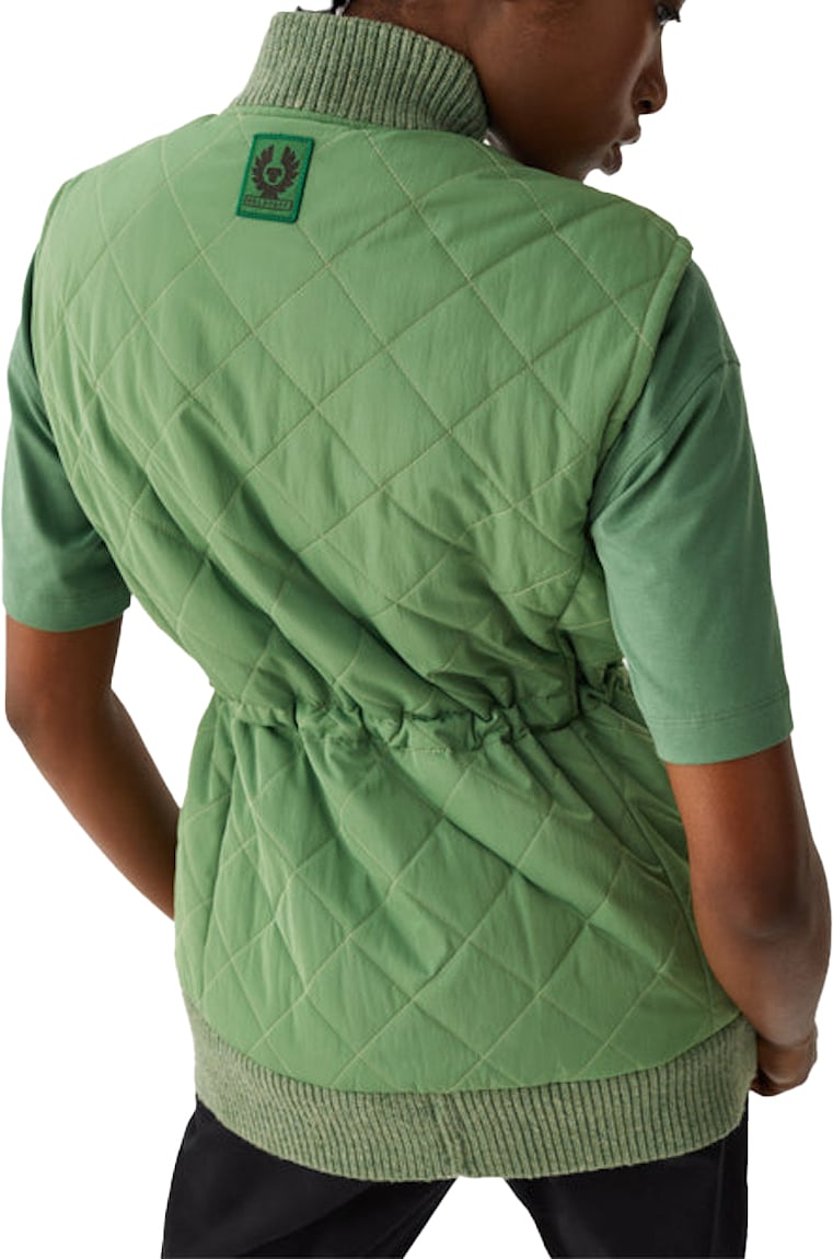 Belstaff Delancy Quilted Vest Jacket Groen