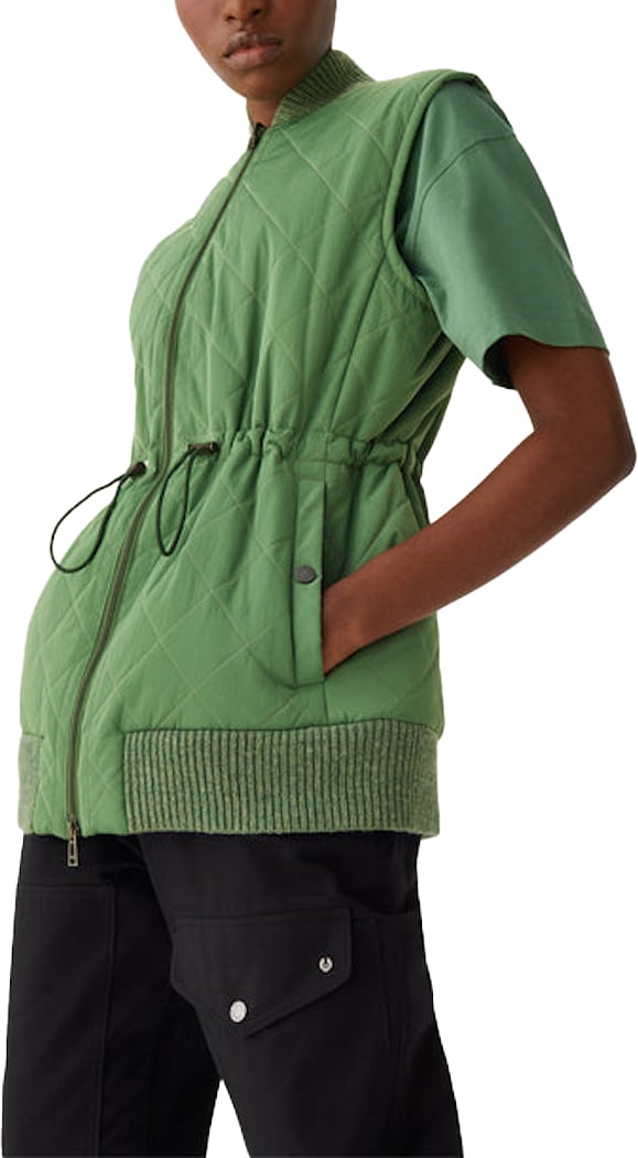 Belstaff Delancy Quilted Vest Jacket Groen