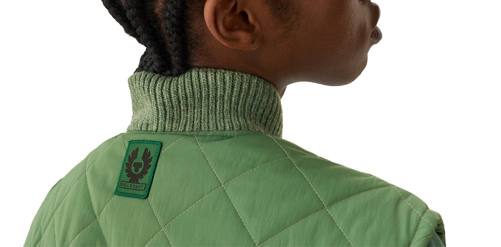 Belstaff Delancy Quilted Vest Jacket Groen