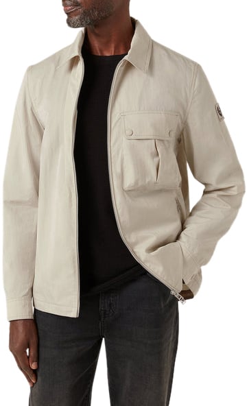Belstaff Shirts Stone Beige Grijs