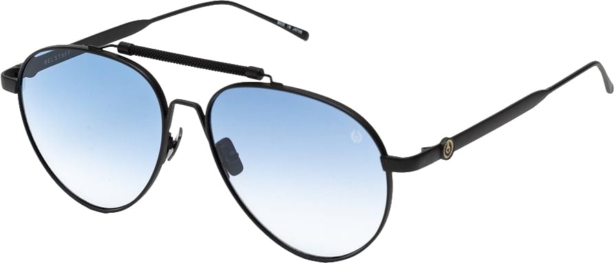 Belstaff Black Stainless Steel Sunglasses Zwart