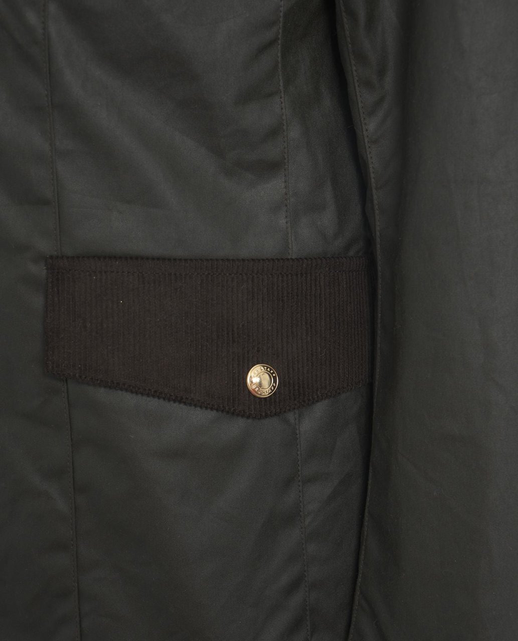Belstaff Waxed Jacket 'Burghley' Zwart