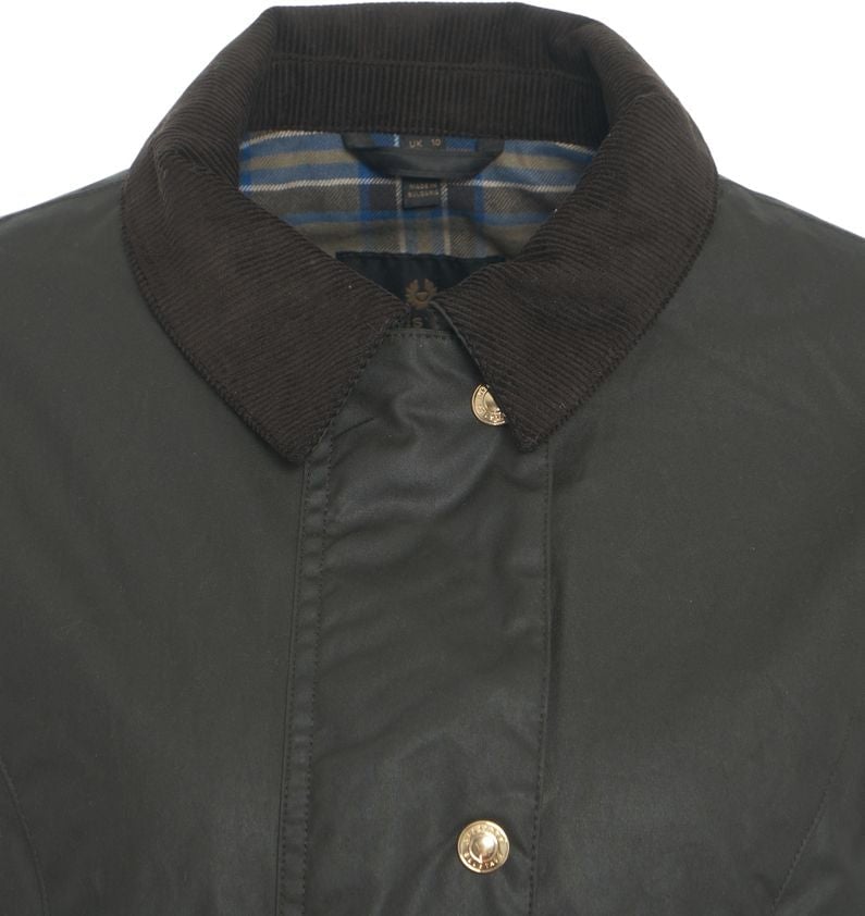 Belstaff Waxed Jacket 'Burghley' Zwart