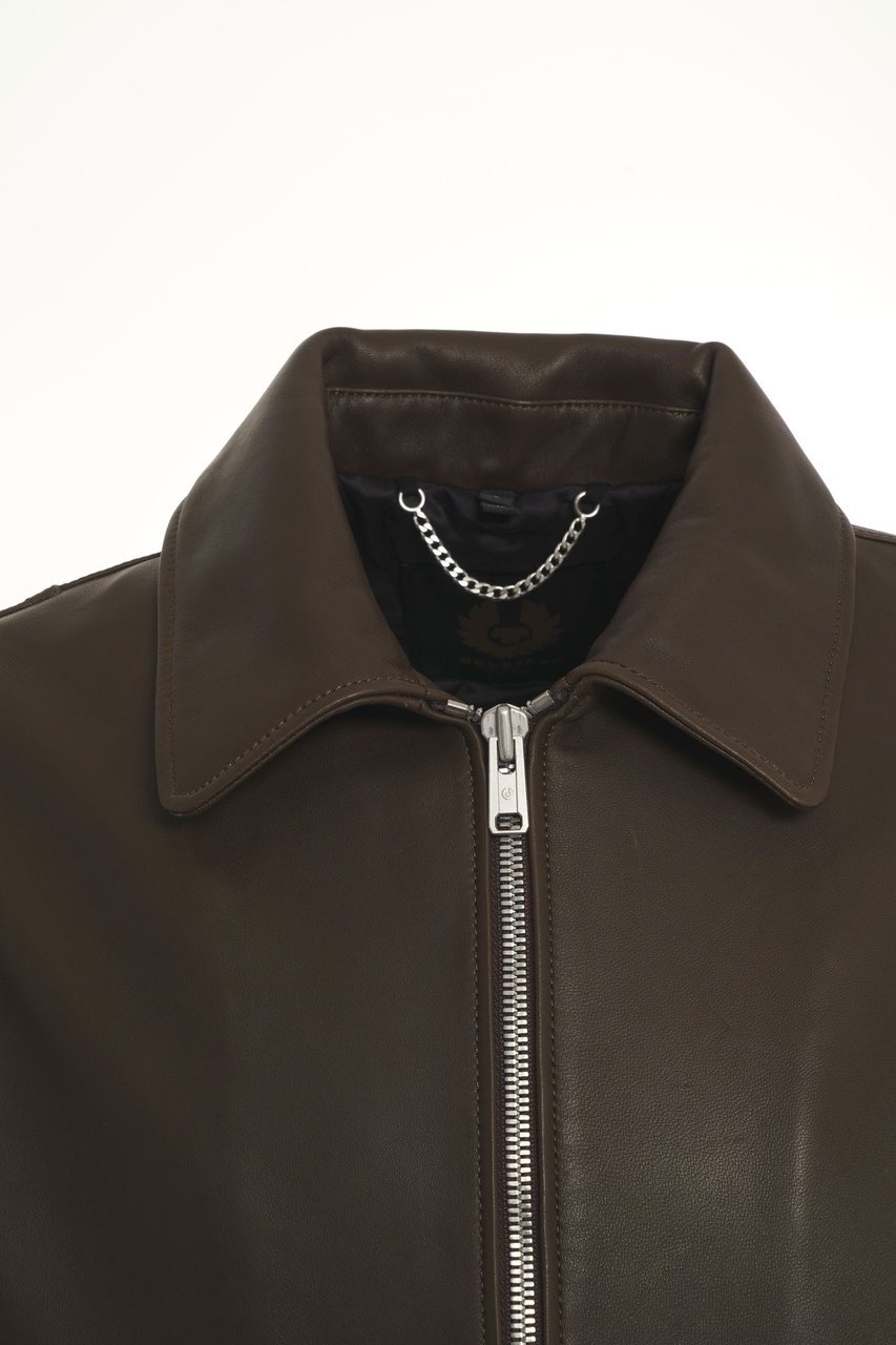 Belstaff Leather jacket 'Pilot' Groen