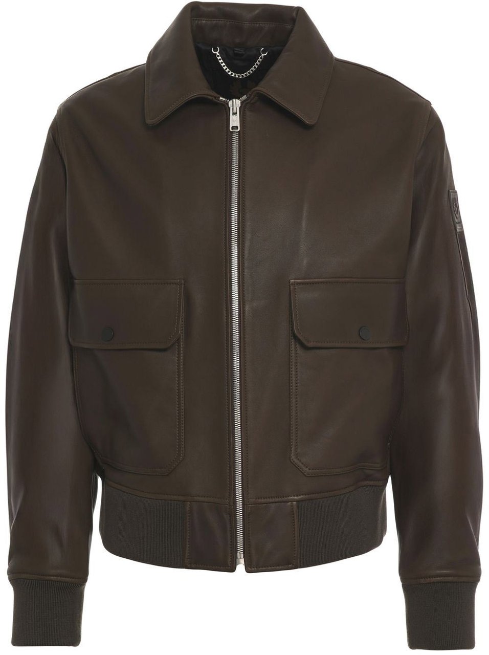 Belstaff Leather jacket 'Pilot' Groen