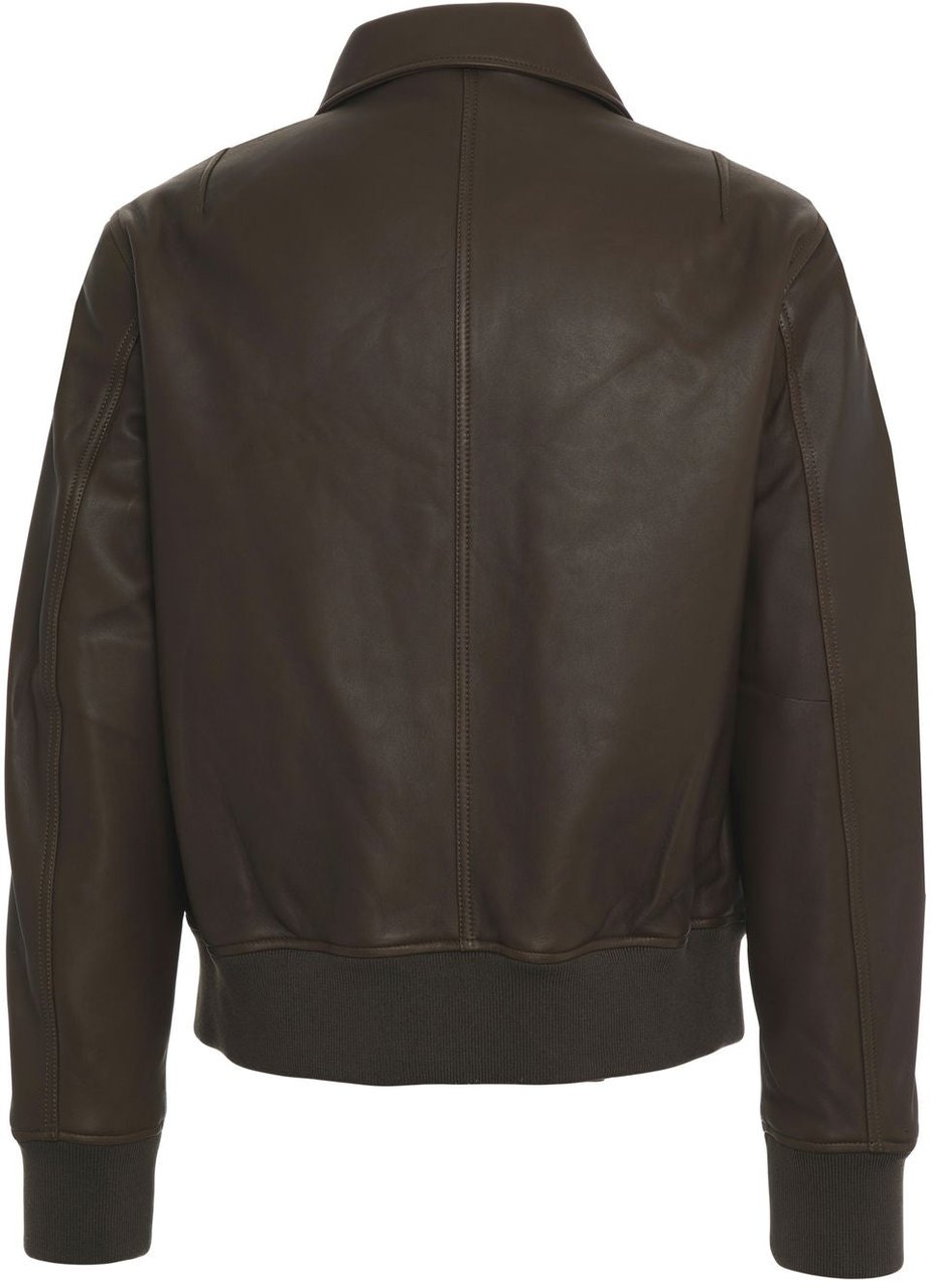 Belstaff Leather jacket 'Pilot' Groen