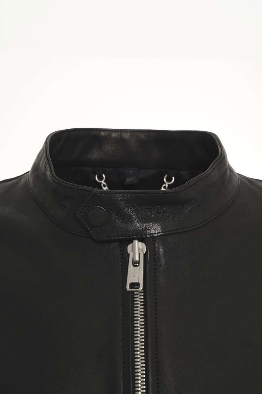 Belstaff Leather jacket 'Track Racer' Zwart