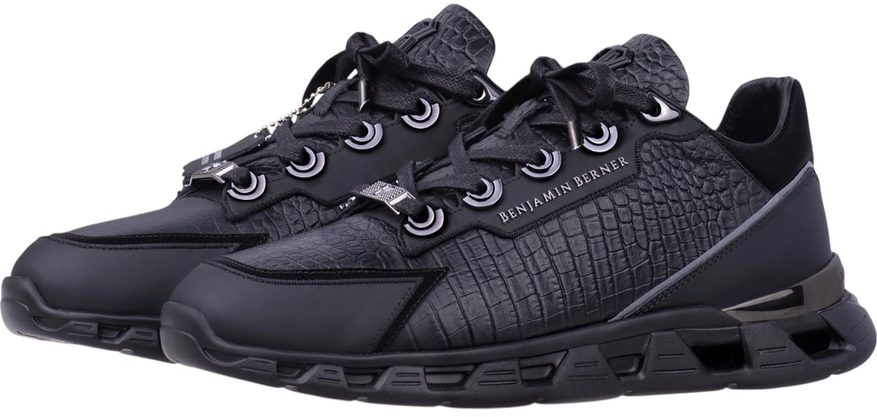 Benjamin Berner Heren Sneaker Zwart