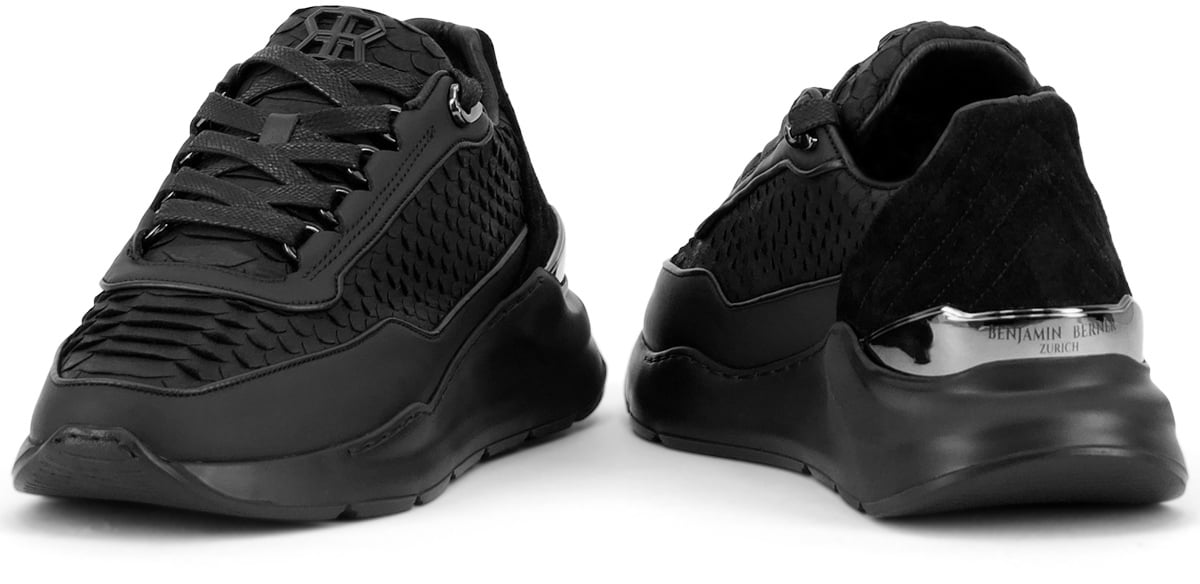 Benjamin Berner Sneaker Zwart Zwart