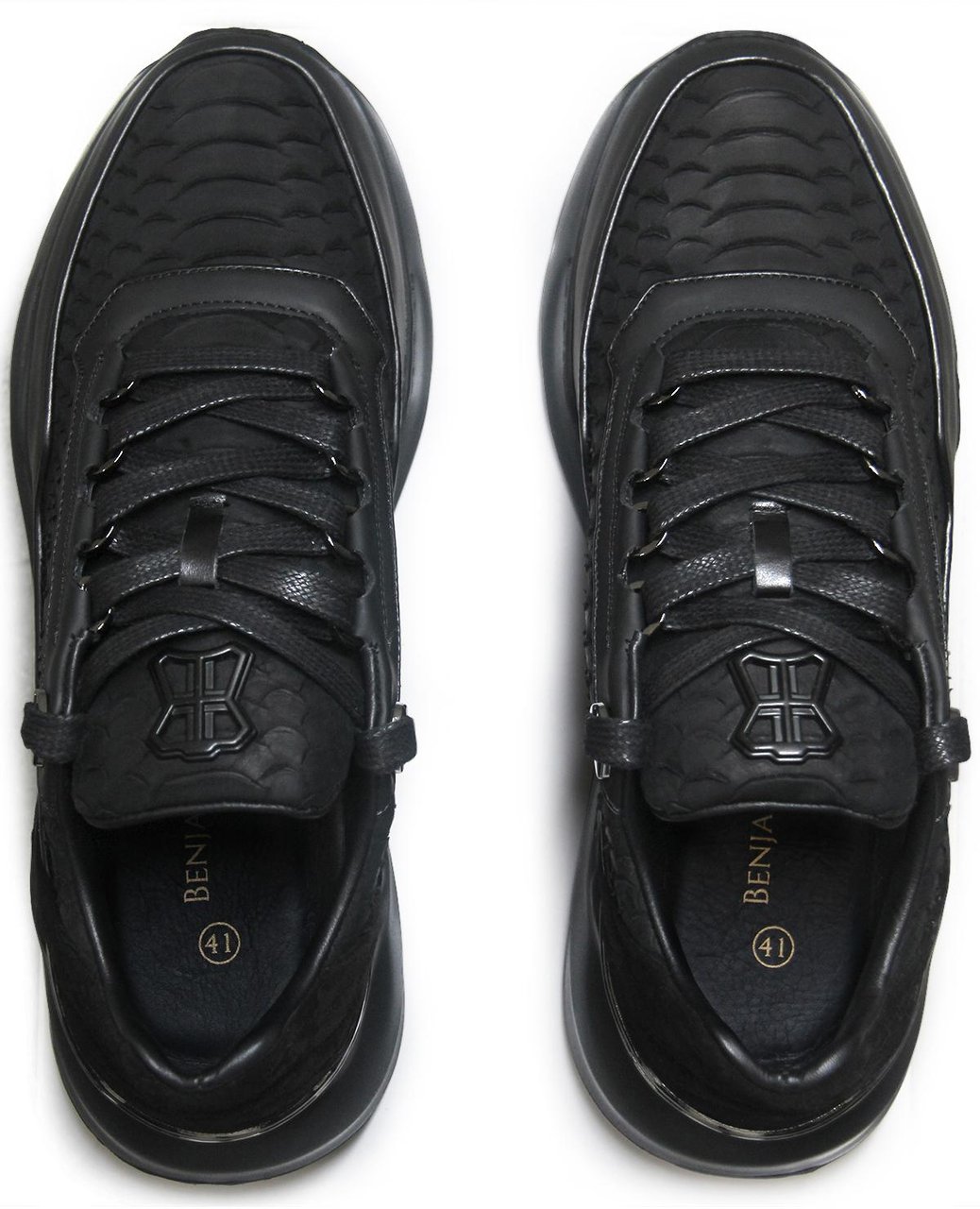 Benjamin Berner Sneaker Zwart Zwart