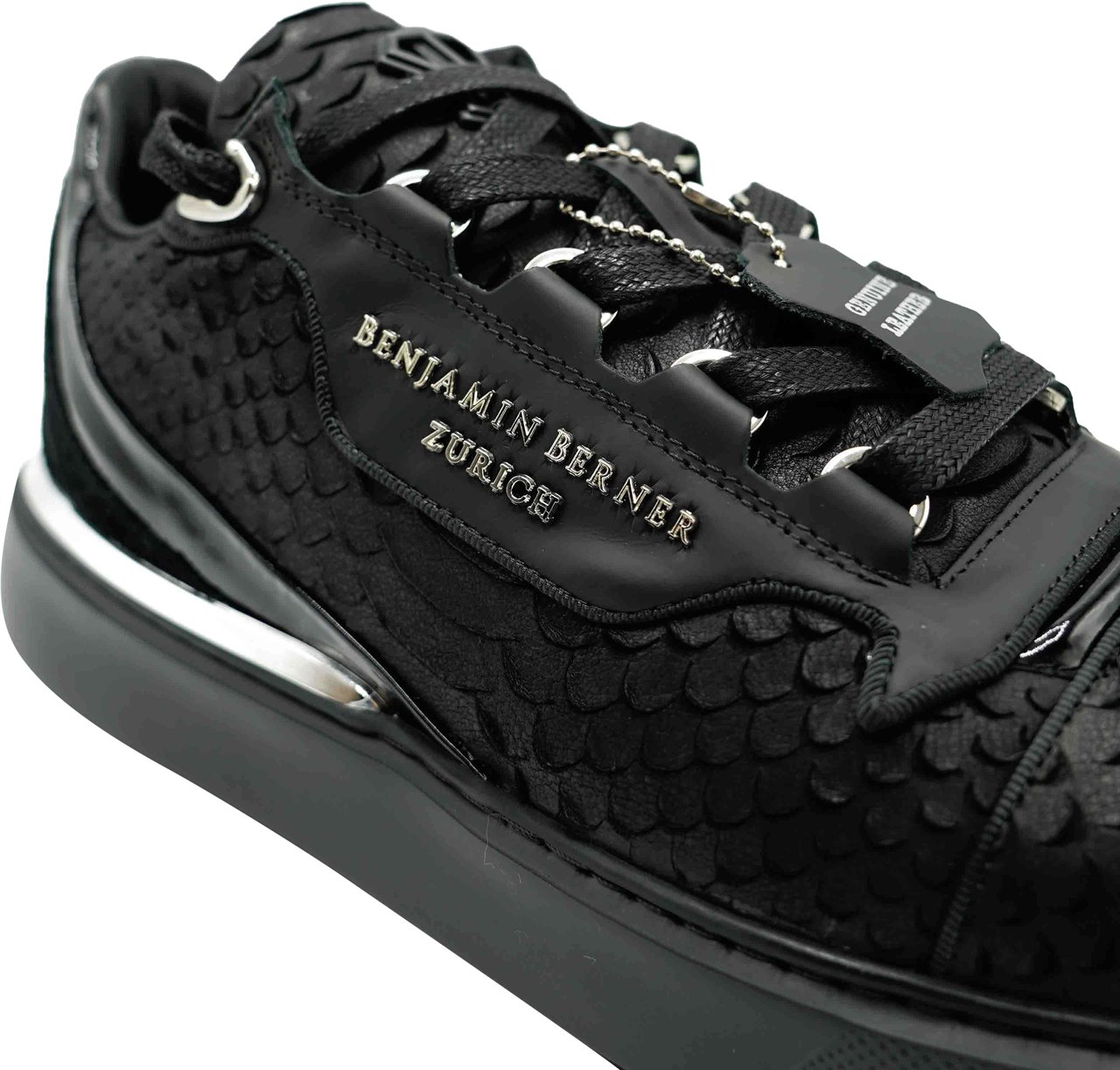 Benjamin Berner Python Cutt Matt Nappa Sneaker Zwart