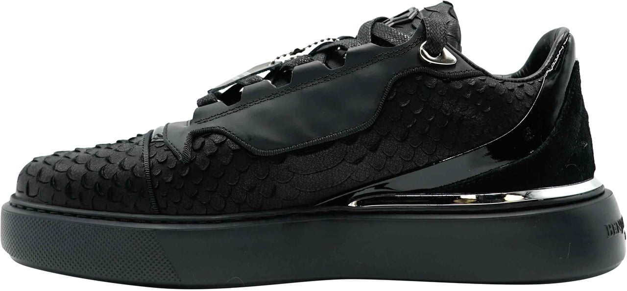 Benjamin Berner Python Cutt Matt Nappa Sneaker Zwart
