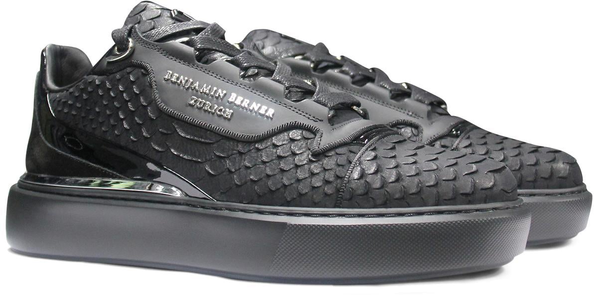 Benjamin Berner Sneaker Zwart Zwart