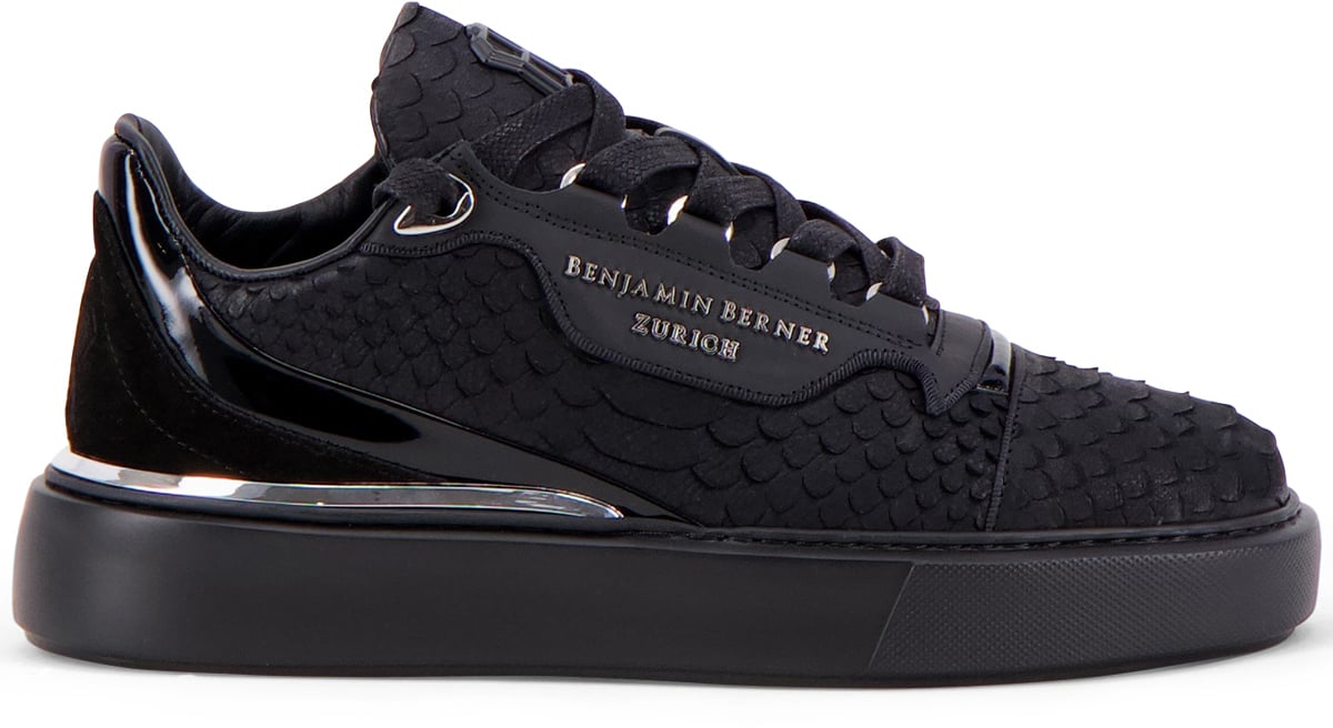 Benjamin Berner Sneaker Zwart Zwart