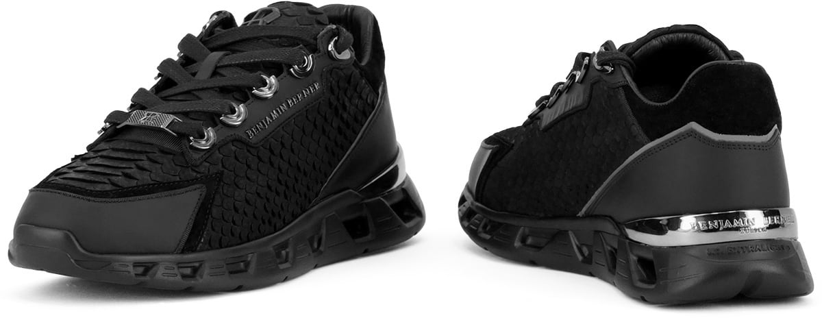 Benjamin Berner Sneaker Zwart Zwart