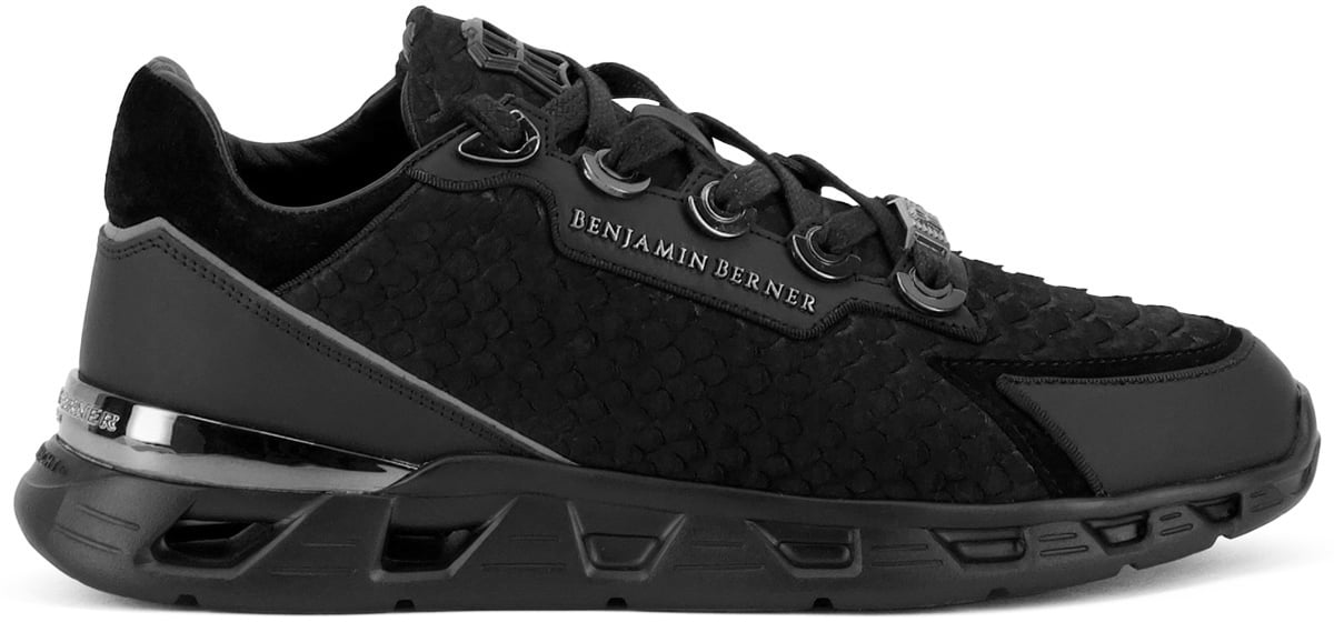Benjamin Berner Sneaker Zwart Zwart