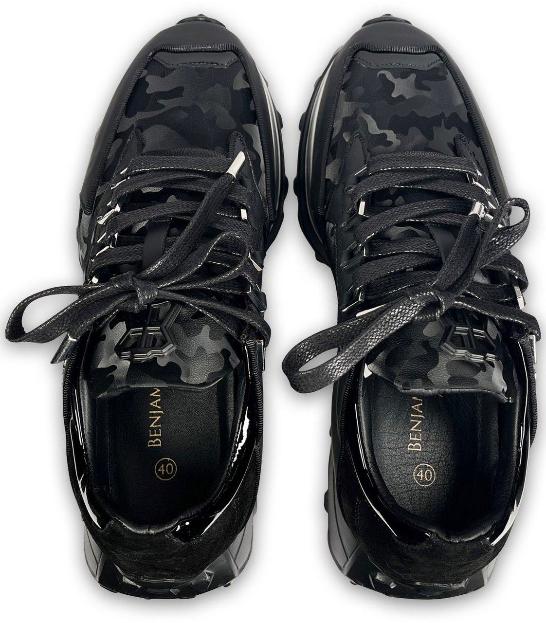 Benjamin Berner Sneaker Zwart Zwart